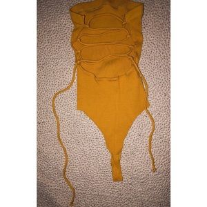 Yellow Tube Bodysuit